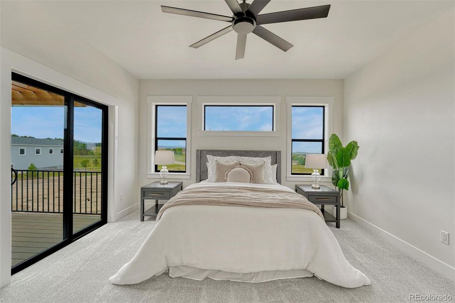 Furnished interior view inside a new home in , Colorado Springs (Image 10).
