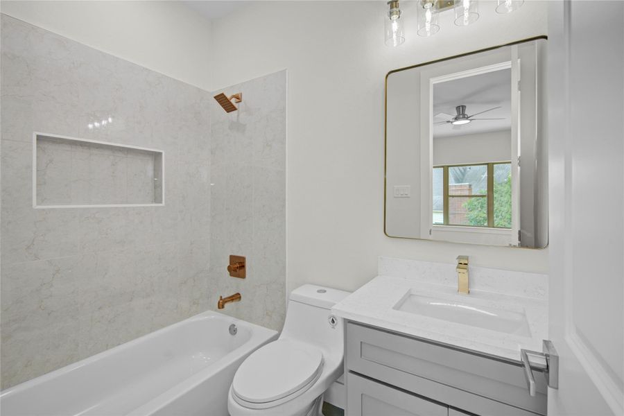Furnished interior view inside a new home in , Spring (Image 31).