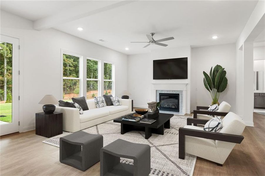 Furnished interior view inside a new home in Ashbury Commons, Powder Springs (Image 6).