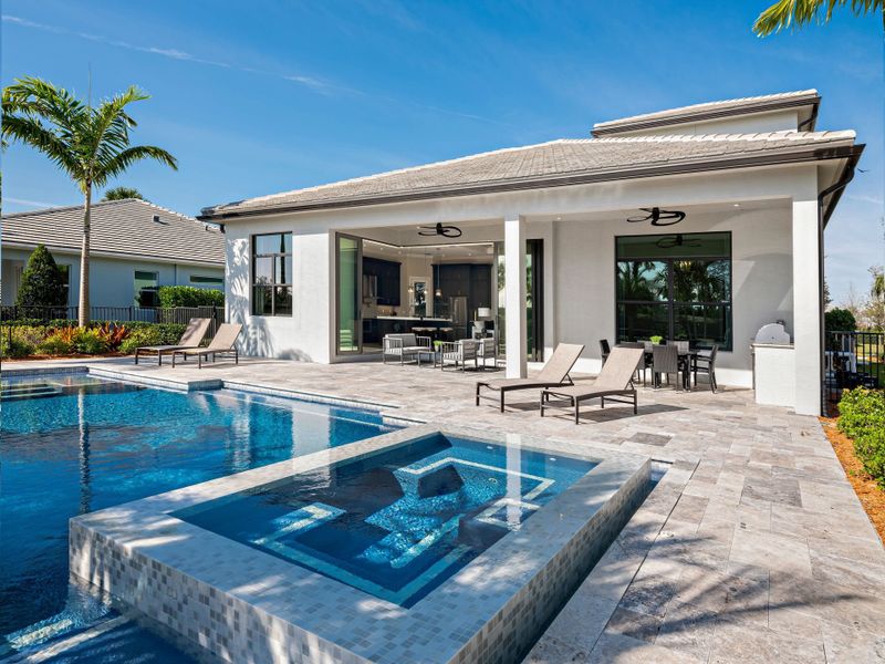 Pool & Outdoor Living - photo of model at sister community