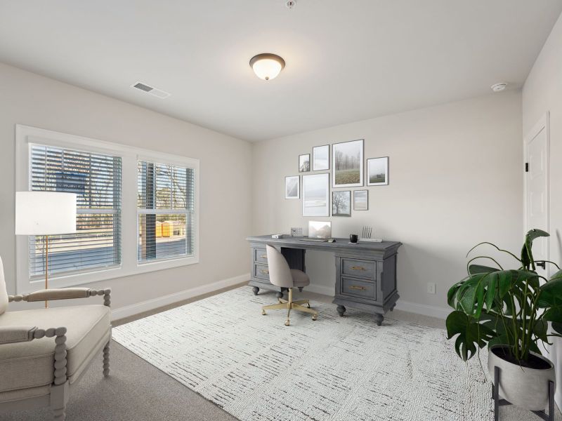 Furnished interior view inside a new home in Hemingway - Highland Series, Cumming (Image 9).
