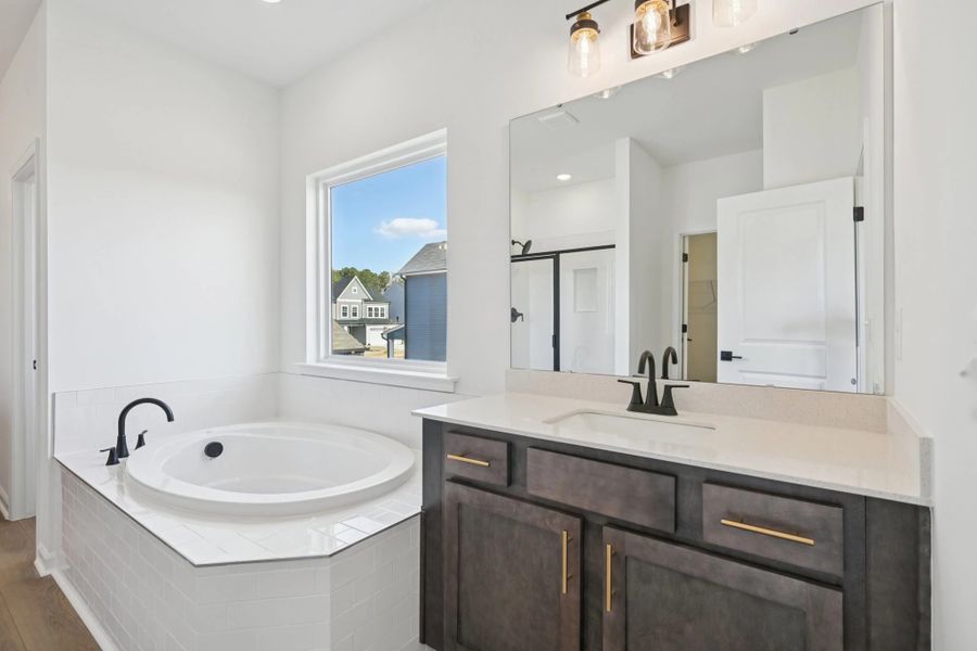 Primary Bath featuring AW Collection® Oxford - Organic textures paired with bold, classic design.