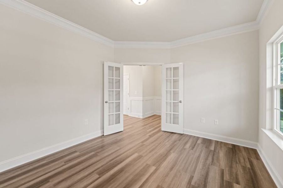 Spacious, unfurnished interior of a new home in Miller's Reserve, Winston-Salem (Image 46). Spacious, unfurnished interior of a new home in Miller's Reserve, Winston-Salem (Image 46).