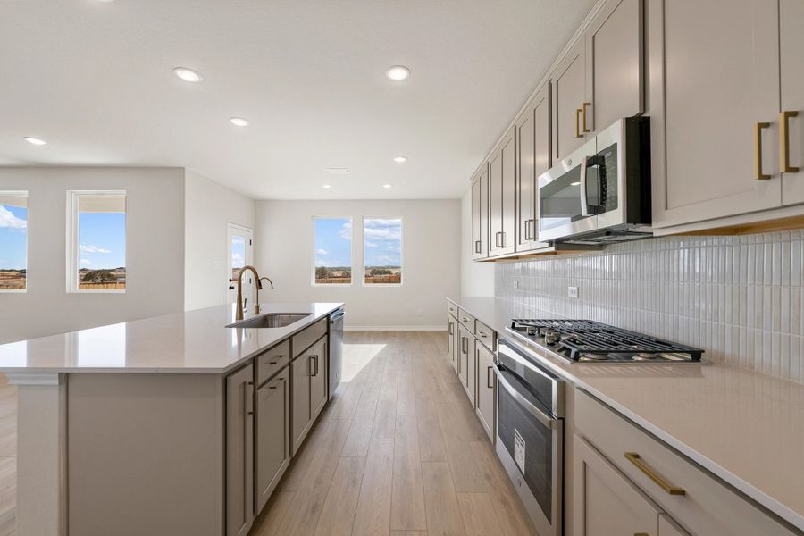 Furnished interior view inside a new home in The Homestead at Lariat, Liberty Hill (Image 12).