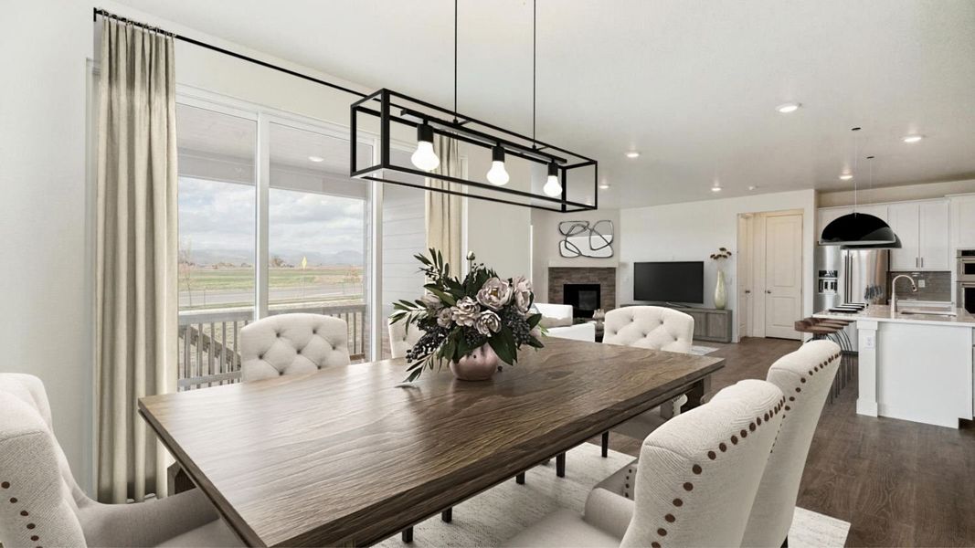 Furnished interior view inside a new home in Vantage, Berthoud (Image 8).