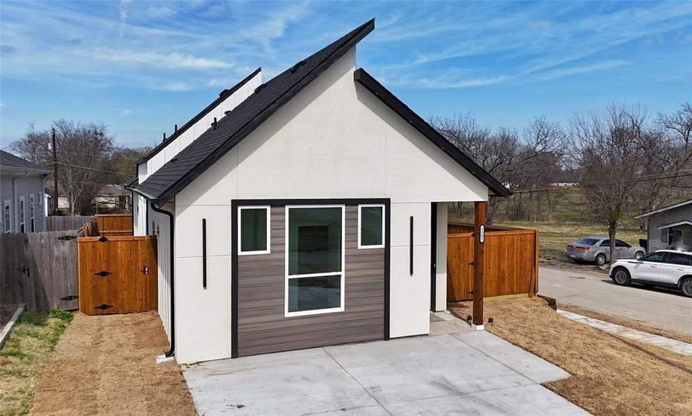 Exterior details and patio area of a home in , Greenville (Image 17). Exterior details and patio area of a home in , Greenville (Image 17).