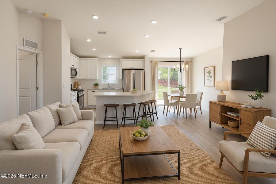 Furnished interior view inside a new home in , Palm Coast (Image 3).