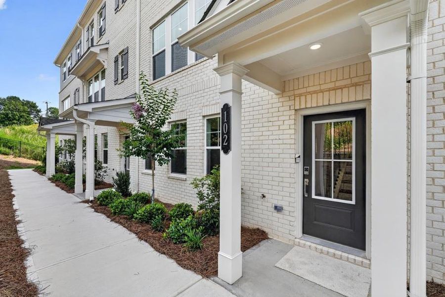 Exterior details and patio area of a home in Chandler Run, Tucker (Image 21).