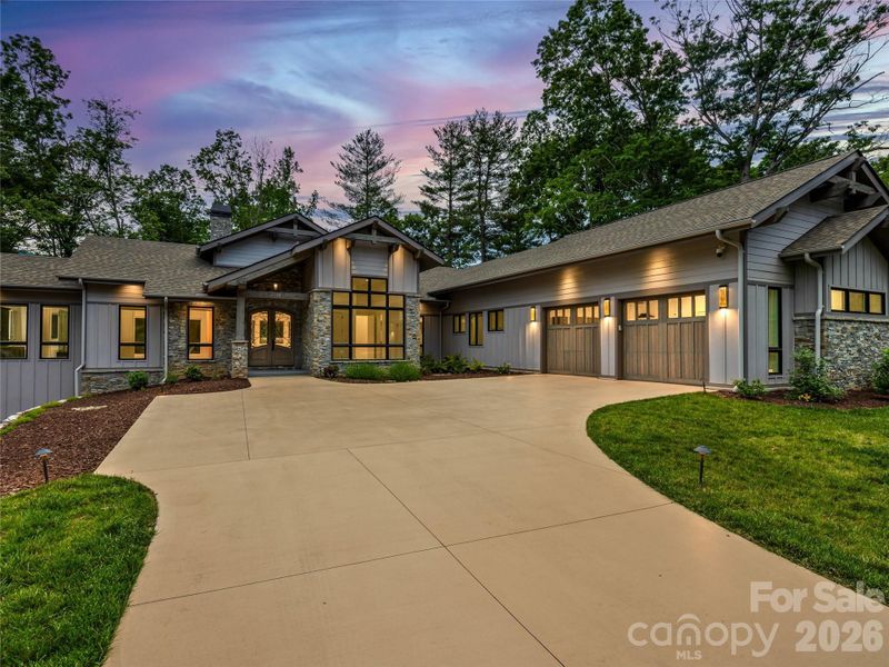 Front exterior of a new home in , Arden, NC, highlighting curb appeal (Image 27).