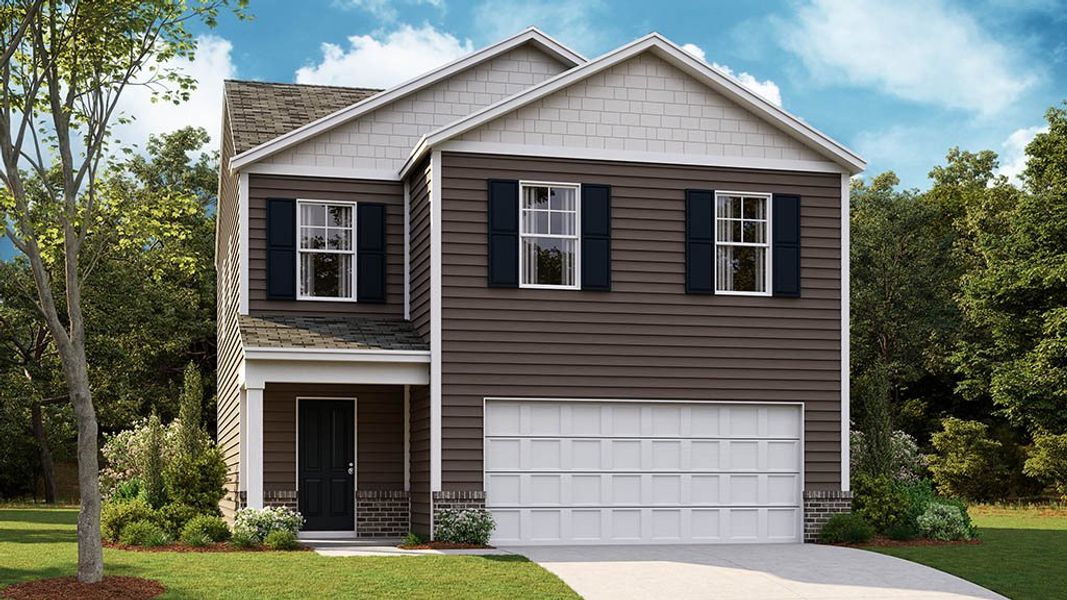 Representative exterior photo of a completed home built from the Edmon by D.R. Horton in Highland View, Seymour, TN (Image 2).