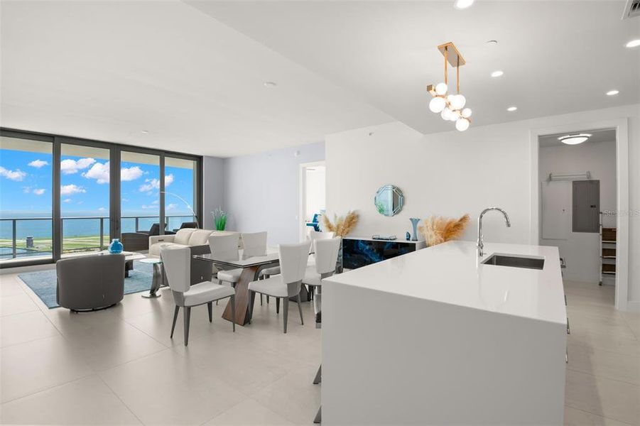 Furnished interior view inside a new home in , St. Petersburg (Image 5).