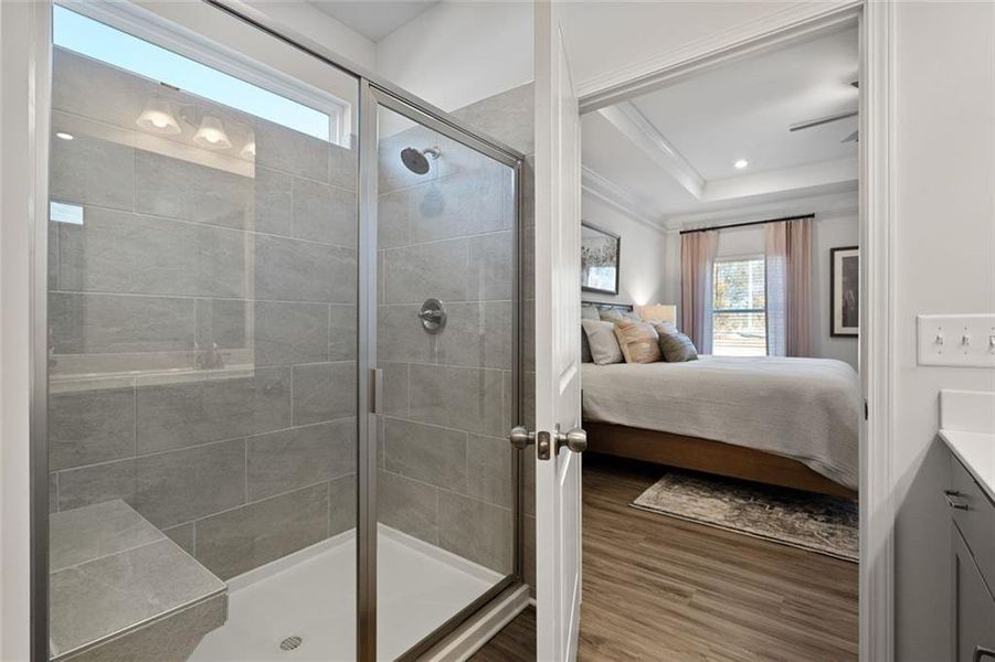 Furnished interior view inside a new home in Evergreen at Lakeside, Temple (Image 8).