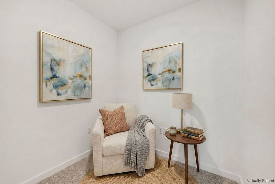 Furnished interior view inside a new home in Wildridge, Oak Point (Image 16). Furnished interior view inside a new home in Wildridge, Oak Point (Image 16).