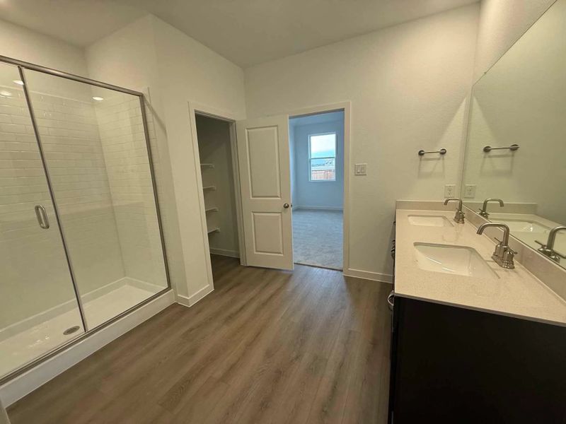 Primary Bathroom Construction Progress featuring the Roosevelt Collection