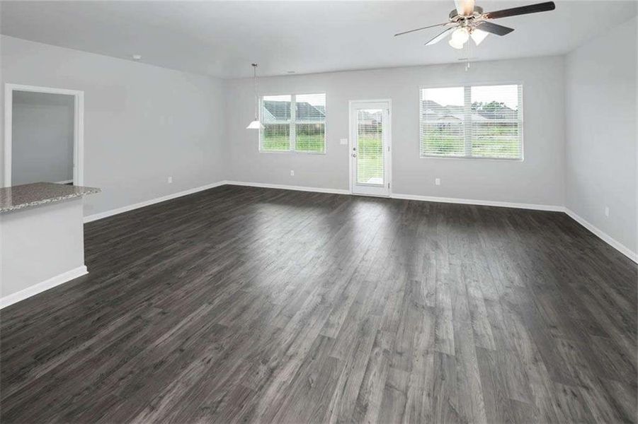 Spacious, unfurnished interior of a new home in The Preserve at Agricultural Village, Perry (Image 9).