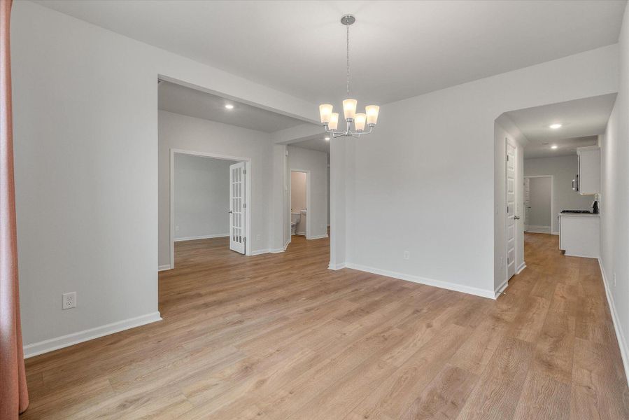 Spacious, unfurnished interior of a new home in Sweetgrass at Summers Corner, Summerville (Image 53).