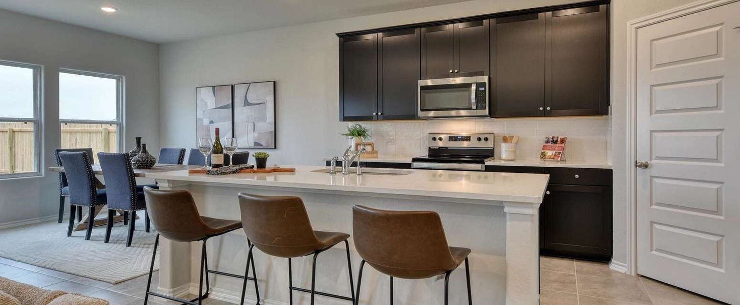 Representative furnished interior of a home built from the Carter by Ashton Woods in Nopal Valley, San Antonio (Image 5).