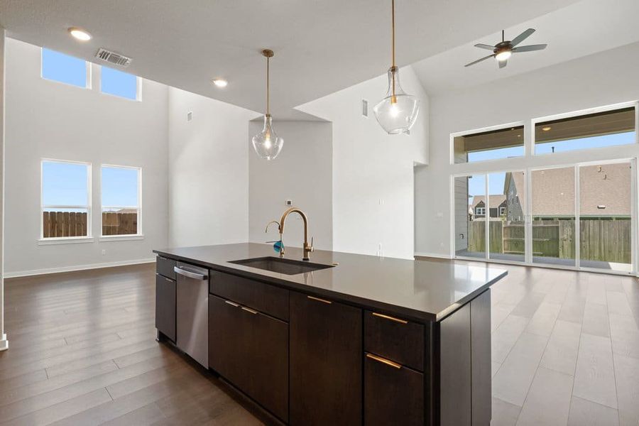 Furnished interior view inside a new home in Lariat, Liberty Hill (Image 10).