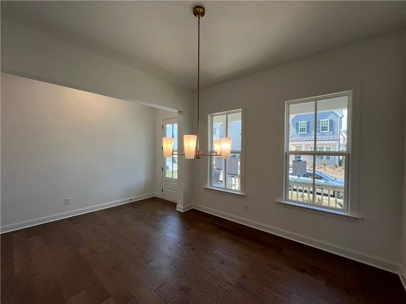 Spacious, unfurnished interior of a new home in East Harbor II at Chestatee, Dawsonville (Image 29).