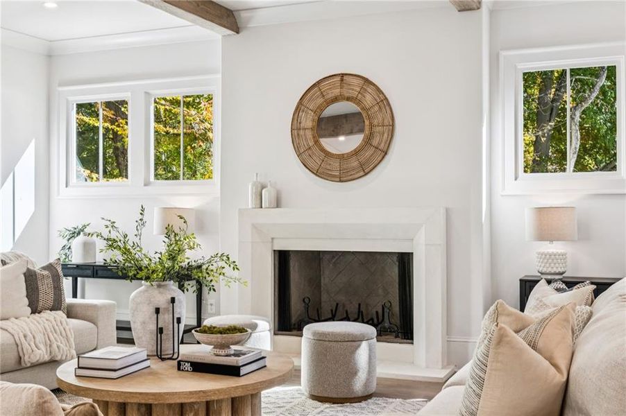 Furnished interior view inside a new home in , Atlanta (Image 6). Furnished interior view inside a new home in , Atlanta (Image 6).