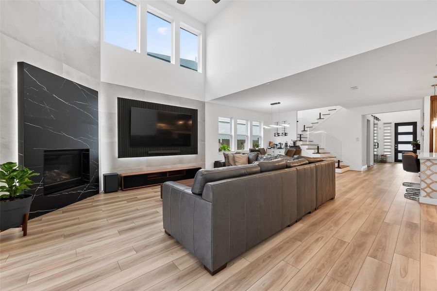 Furnished interior view inside a new home in Avalon at Cypress, Cypress (Image 16).
