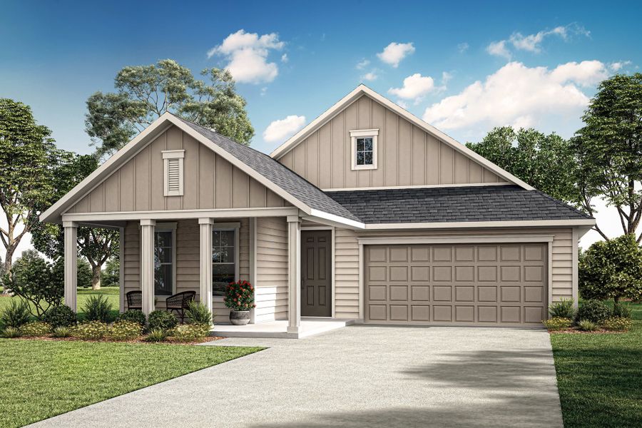 Representative exterior photo of a completed home built from the Madison by Tri Pointe Homes in Painted Tree, McKinney, TX (Image 2). Representative exterior photo of a completed home built from the Madison by Tri Pointe Homes in Painted Tree, McKinney, TX (Image 2).