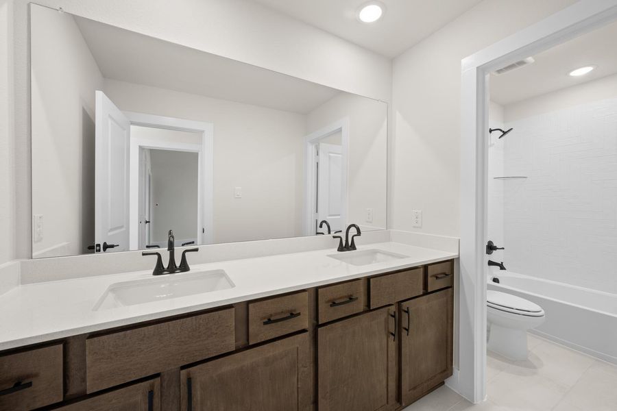 Furnished interior view inside a new home in The Retreat at Harvest, Argyle (Image 9).