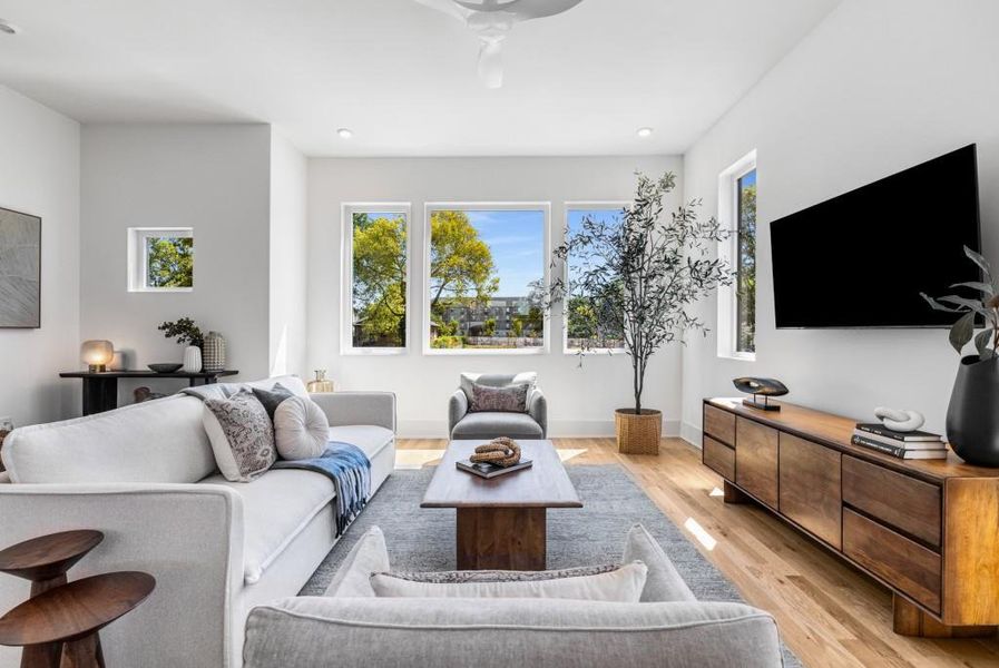 Furnished interior view inside a new home in , Atlanta (Image 13).