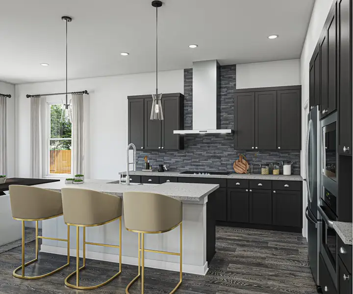 Furnished interior view inside a new home in Park Central, Georgetown (Image 5).