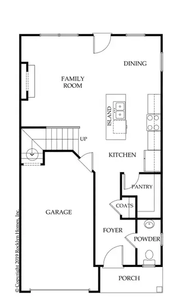 2D floor plan layout for the McIntosh by Rocklyn Homes in Buckingham Village, Lehigh Acres, FL (Image 3).