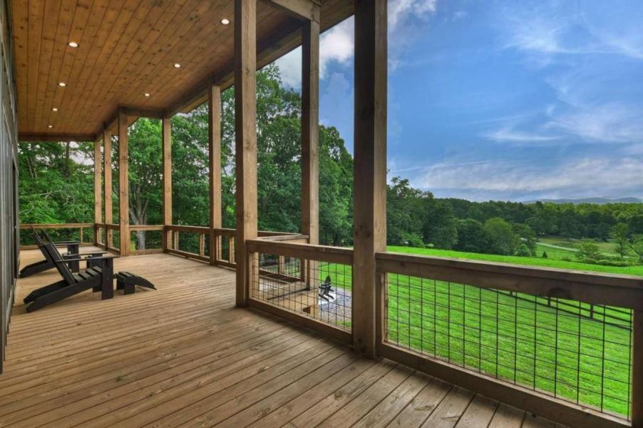 Exterior details and patio area of a home in , Blue Ridge (Image 22). Exterior details and patio area of a home in , Blue Ridge (Image 22).