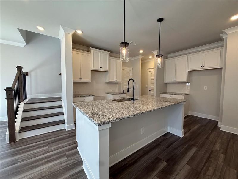Furnished interior view inside a new home in The Towns at Auburn Station East, Auburn (Image 5).