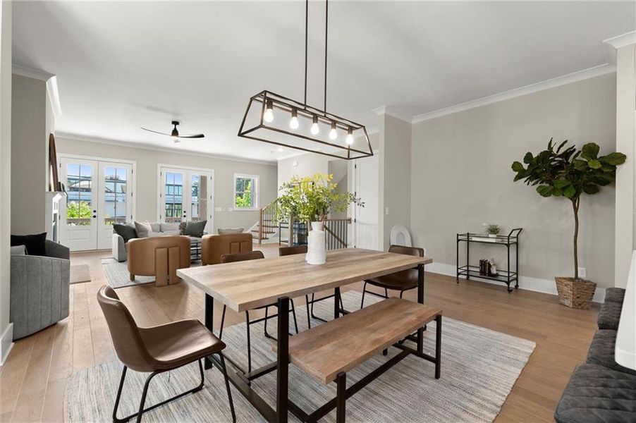 Furnished interior view inside a new home in West Town, Atlanta (Image 46). Furnished interior view inside a new home in West Town, Atlanta (Image 46).