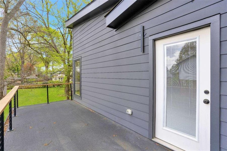 Exterior details and patio area of a home in , Atlanta (Image 27).