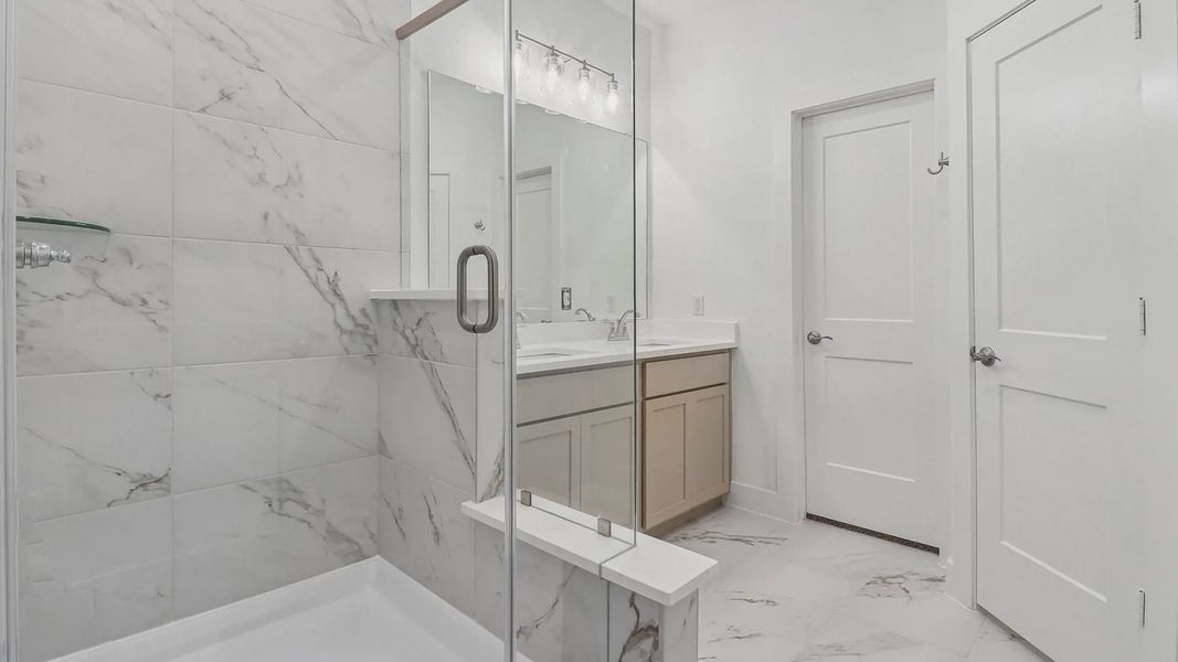 Furnished interior view inside a new home in Meridiana Townhomes, Manvel (Image 19).
