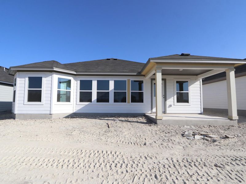 Exterior details and patio area of a home in Marble Creek Crossing, Austin (Image 3). Exterior details and patio area of a home in Marble Creek Crossing, Austin (Image 3).