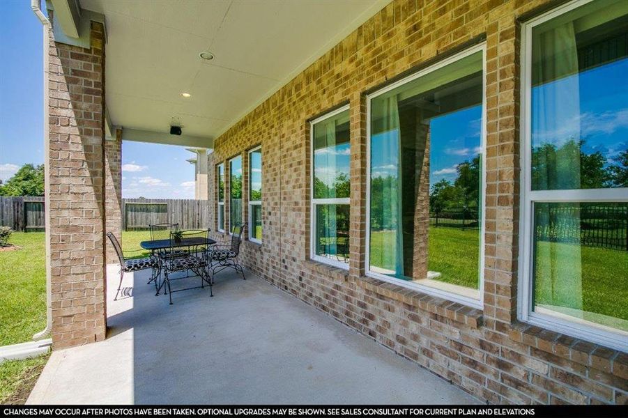 Exterior details and patio area of a home in Green Meadows, Celina (Image 19).