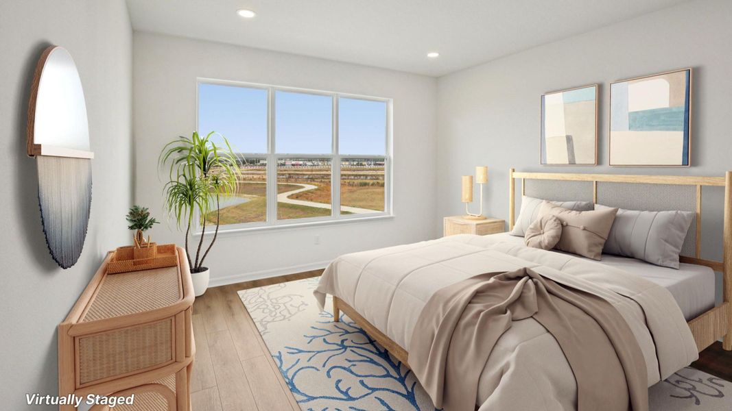 Furnished interior view inside a new home in Isla Mirada, San Antonio (Image 27).