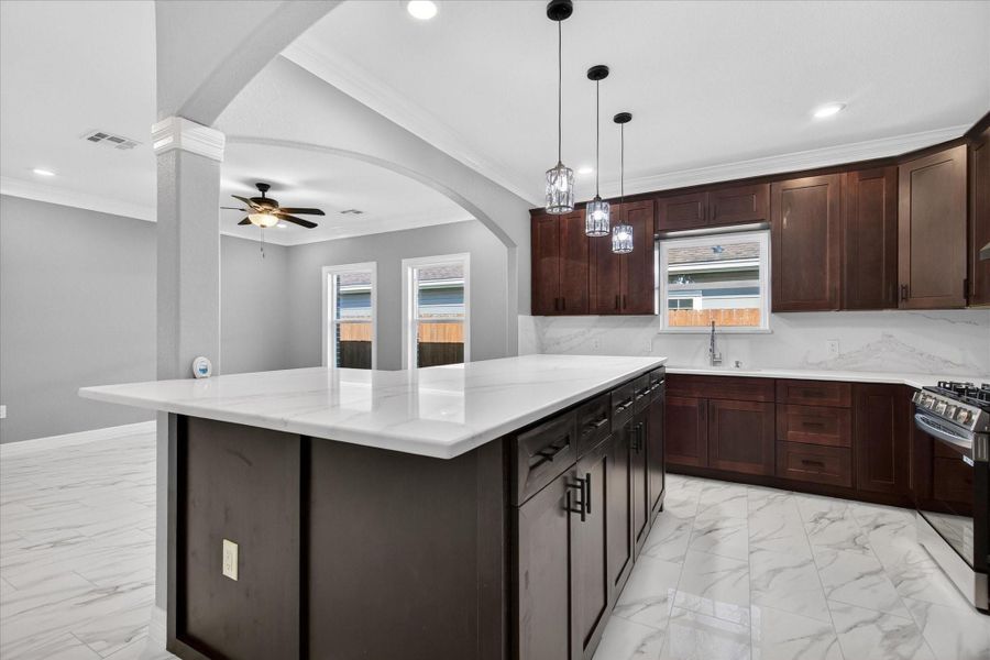 Furnished interior view inside a new home in , Houston (Image 8).