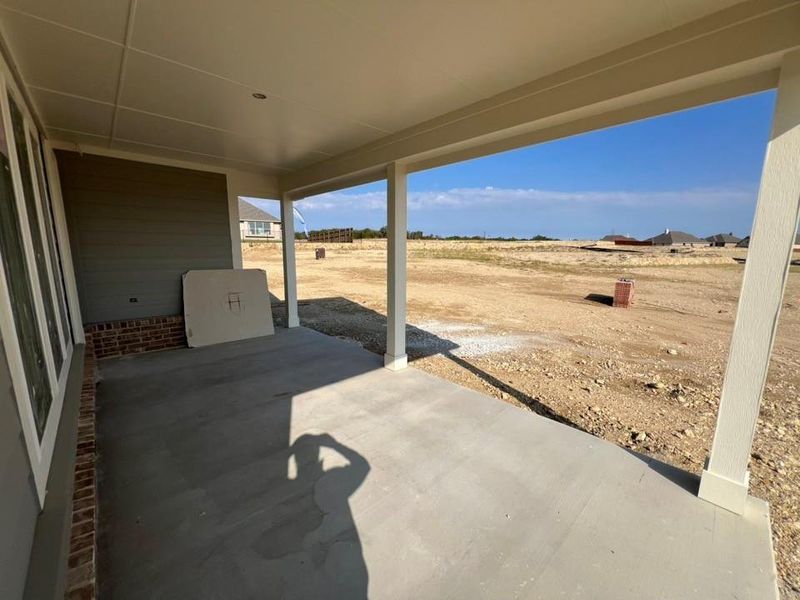 View of patio / terrace featuring a view of rural / pastoral area