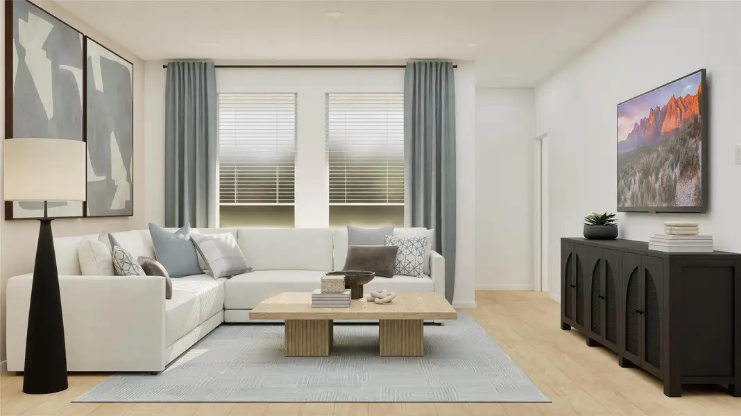 Furnished interior view inside a new home in Pelly Place, Baytown (Image 6). Furnished interior view inside a new home in Pelly Place, Baytown (Image 6).