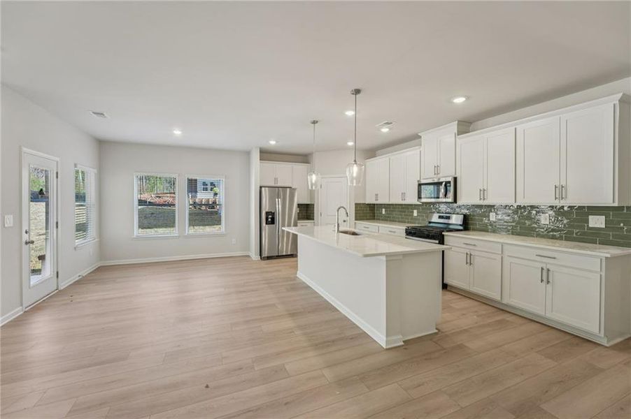 Furnished interior view inside a new home in Westmont Preserve, Powder Springs (Image 17).