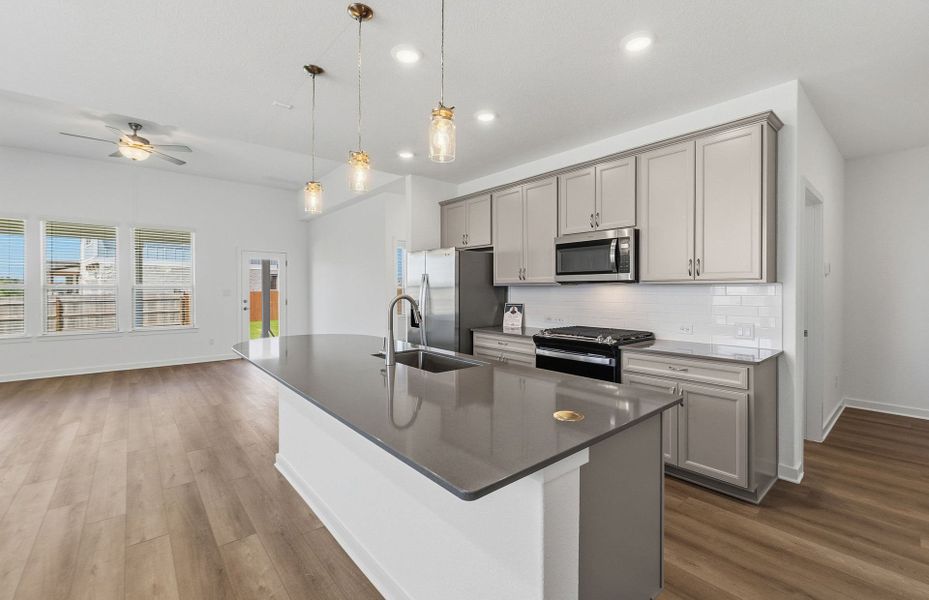 Furnished interior view inside a new home in Santa Rita Ranch, Liberty Hill (Image 11).
