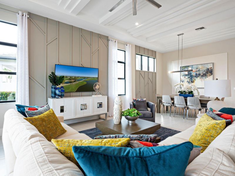 Furnished interior view inside a new home in PGA Village Verano, Port St. Lucie (Image 23).