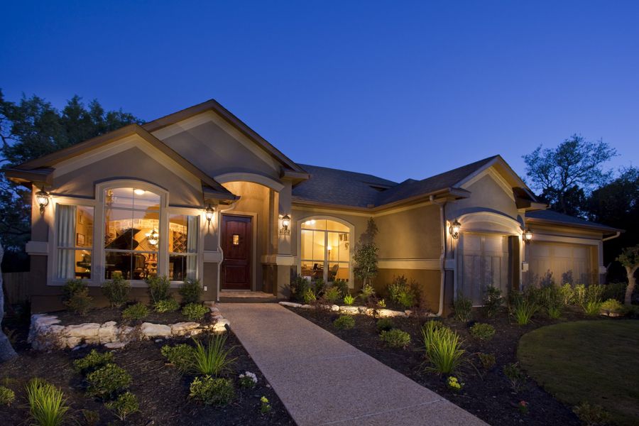Representative exterior photo of a completed home built from the The Cheyenne by Whitestone Custom Homes in Johnson Ranch, Bulverde, TX (Image 2).