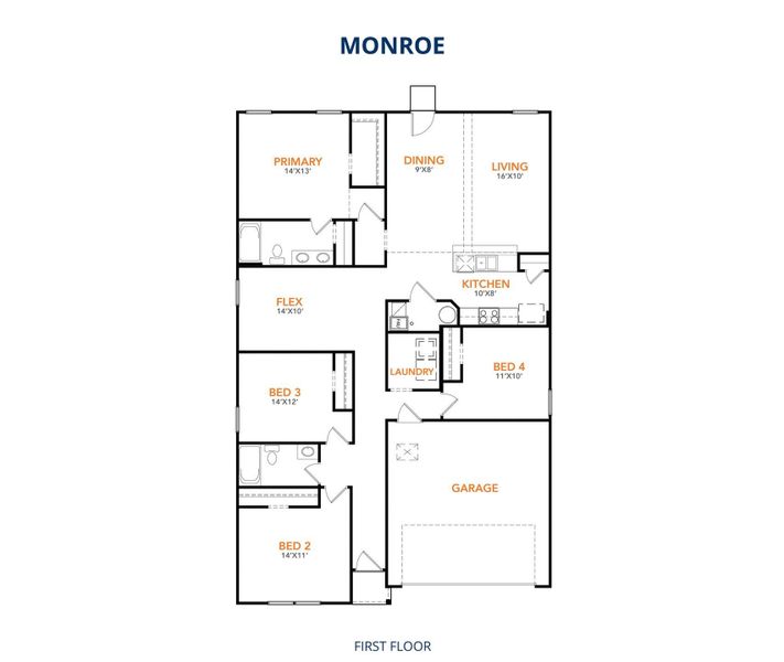 2D floor plan layout of this home in Expressway Village, Wichita Falls, TX (Image 3). 2D floor plan layout of this home in Expressway Village, Wichita Falls, TX (Image 3).