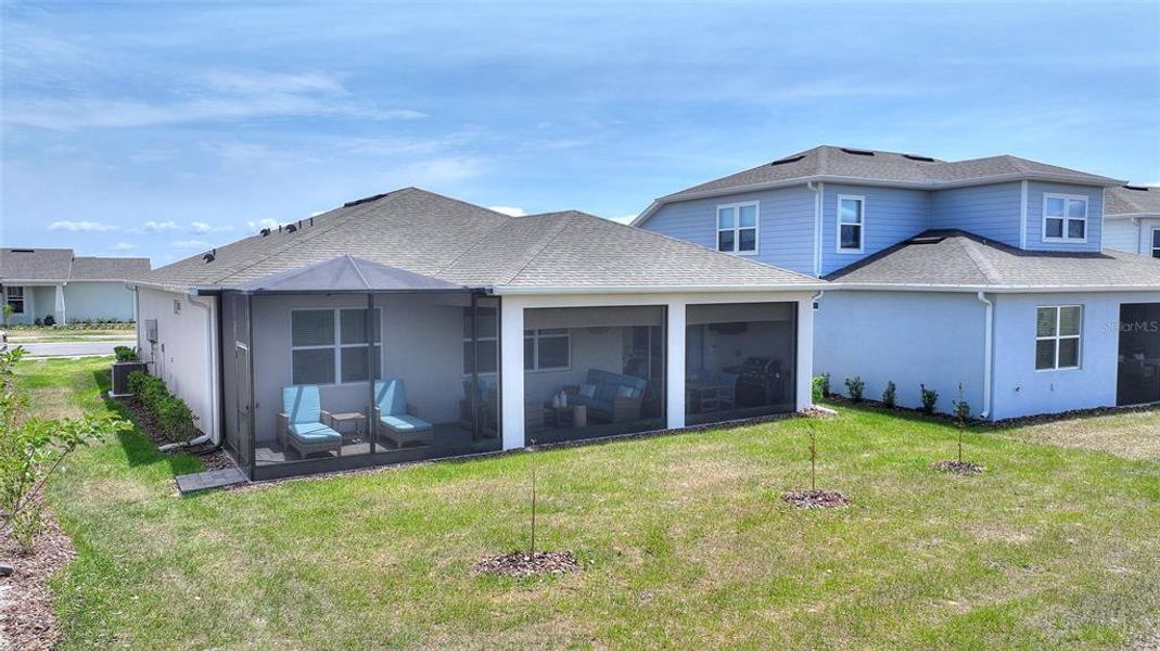Exterior details and patio area of a home in , Minneola (Image 28).
