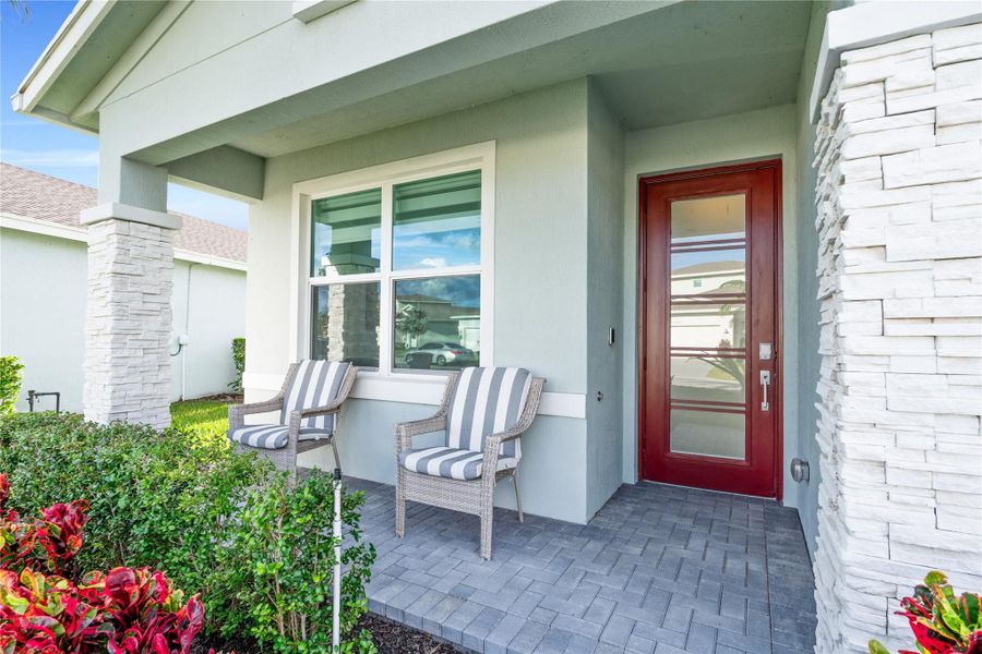 Exterior details and patio area of a home in Delray Trails: The Woods, Delray Beach (Image 19). Exterior details and patio area of a home in Delray Trails: The Woods, Delray Beach (Image 19).