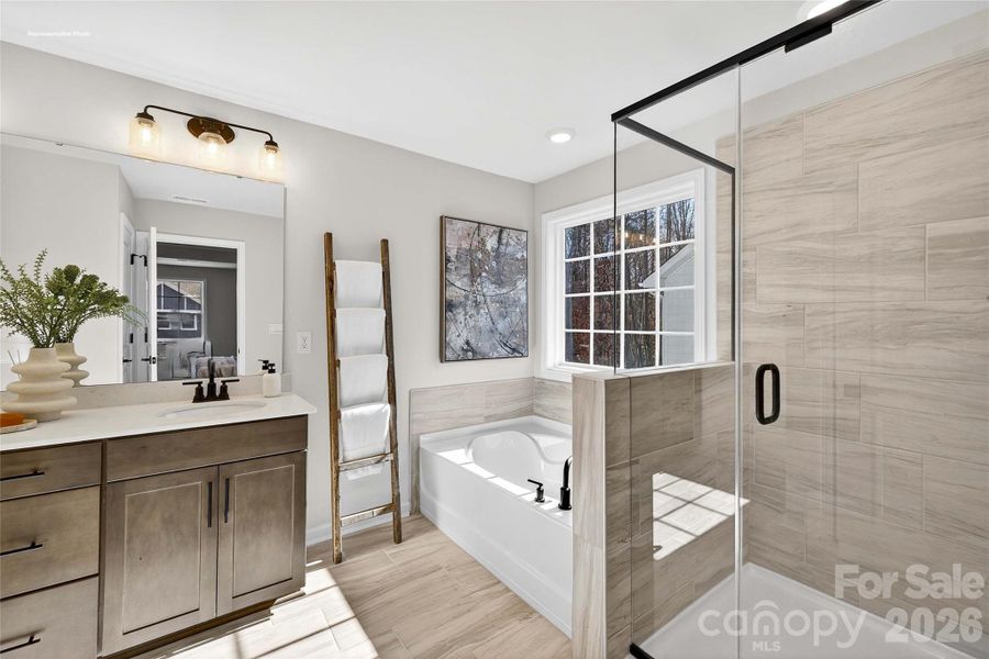 Furnished interior view inside a new home in Oak Grove Hill, Huntersville (Image 26).