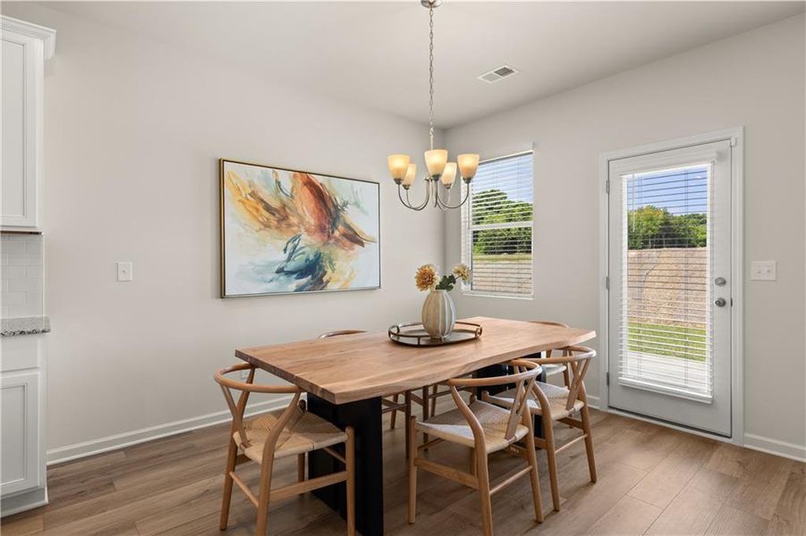 Furnished interior view inside a new home in Hillbrooke Preserve, Conyers (Image 9).